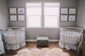 When you're expecting twins, making room for baby is a whole different ballgame from a normal child's room. Room For Two 12 Twin Nursery Design Ideas To Steal Twin Baby Rooms Nursery Twins Round Baby Cribs