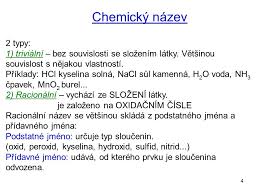 Nazvoslovi Anorganickych Sloucenin 1 Chemicke Vzorce 2 Ppt Stahnout