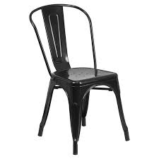 Black And White Bistro Chairs Walmart Free Shipping Buy Flash Furniture Metal Indoor Outdoor Stackable Chair Multiple Colors At Walmart Com Metal Side Chair Black Metal Chairs Side Chairs Dining