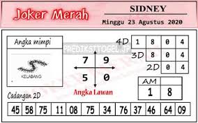 Joker Merah Minggu 23 Agustus 2020 Bocoran Togel Joker Merah Singapura Hongkong Sydney Hari Ini