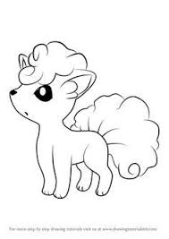 How To Draw Alola Vulpix From Pokemon Sun And Moon Drawingtutorials101 Com Pokemon Drawings Pokemon Sketch Pokemon Coloring