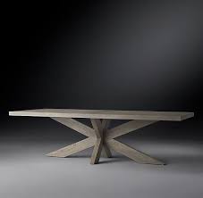A unique, bold design, this dining table is a great way to blend organic materials into a space. 1960s French X Base Rectangular Dining Table Dining Table Rectangular Dining Table Living Room Decor Modern