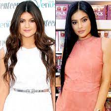 Kylie looks completely different in the pics, which were taken before her lip fillers. Pin On Gigi Kendall Kylie Bella Board 2