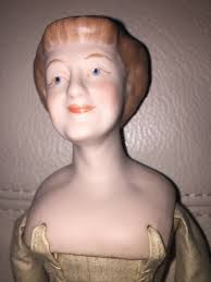 VTG 12" Bisque China Mamie Eisenhower Doll