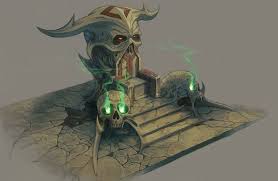 Shao Kahn S Throne Breakout By Atomhawk On Deviantart Game Concept Art 2d Game Art Environment Concept Art
