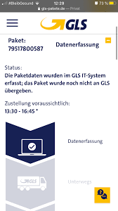Wählen sie im linken bereich abholauftrag erteilen.aus. Gls Sendungsverfolgung Wtf Paket
