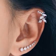 Ears cuffs are a hot celebrity trend that has caught on in the ear cuffs style tips. Leaf Ear Cuff 925 Sterling Silver Cartilage Earrings Earcuff