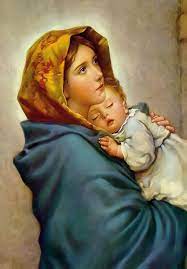 Amazon Com Virgin Mary And Child Jesus Poster Print A4 Madonna Of The Streets Picture Blessed Mother Image Holy Mary Painting Catholic Christian Religious Holy Wall Art Decor Gift For Home Room Kids