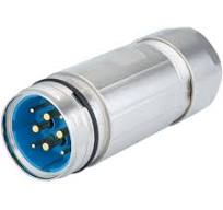 M40 Power Connector Straight Connector, EMI, Male Thread ...