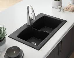 Browse photos of kitchen designs for your next project. Kitchen Sinks Black Dekor Sinks 62299q Venti Composite Granite Double Bowl Kitchen Sink With Two Holes 34 25 Inch Double Bowl