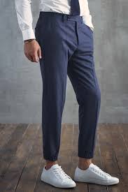 James Jogger Italian Wool Dress Pant In Blue Fashion Joggers Mens Jogger Pants Pants