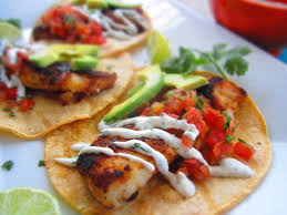 I recently created this colorful taco salad served with a light cilantro lime vinaigrette as a way to enjoy all. Fish Tacos With Cilantro Lime Yogurt Crema Repurposed Life