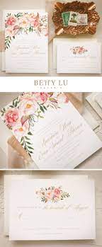 Blush Floral Wedding Invitation Boho Chic Wedding Invites Etsy Handpainted Wedding Invitations Painted Wedding Invitation Wedding Invitations Boho