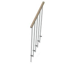 Stair parts 6042 1 ft. Arke Stair Railing Kit In The Stair Railing Kits Department At Lowes Com