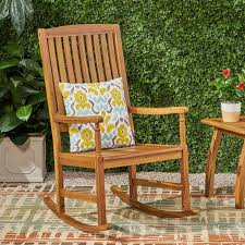 Its sturdiness would certainly be a guarantee that your rocking chair will last generations after. Noble House Aliya Outdoor Acacia Wood Rocking Chair Teak Walmart Com Walmart Com