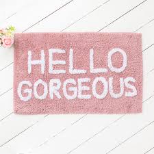 Pink room bathroom design pink bathroom interior home bathroom inspiration bathroom decor pink a match made in heaven: Hello Gorgeous Pink Bath Mat Love Unique Home Gifts