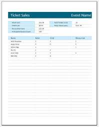 The excel spreadsheet for tracking leaves of 50 employee's isnt working properly. Ticket Sales Tracker Template For Ms Excel Word Excel Templates