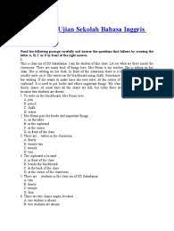 Soal ujian sekolah bahasa inggris kelas 6 sd pdf. Soal Ujian Sekolah Bahasa Inggris Sd Kelas 6 Pdf Wet Season Classroom