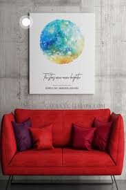 your unique star chart kitchen wall art fine art print