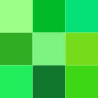 Il colore azzurro, collocato tra il verde e l'indaco nello spettro luminoso, è simbolo di comunicazione attraverso la creatività. Verde Wikizionario