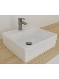 Made of quality ceramic for added strength and durability. Johnson Suisse Gemelli Square Above Counter Basin Wbaagm111ww