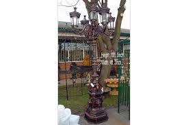 Detailed model of three cast iron street lamps. Lighting Ace Reclamation