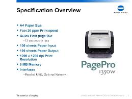 Drivers for konica minolta pagepro 1350w. Version 1 0 12 01 2005 Konica Minolta Printing Solutions