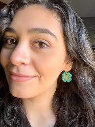 St. Patrick's Day Earrings, Colorful Earrings, Green Earrings, Clay  Earrings, Gifts for Her, Statement Earrings, Gifts for Mom