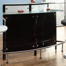 By powell company (4) $ 212 74. Coaster Bar Units And Bar Tables 100139 Arched Black Bar Table With Frosted Glass Counter Tops Lapeer Furniture Mattress Center Bars