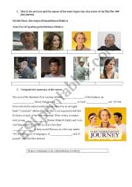 The 100 Foot Journey Esl Worksheet By Luisapires