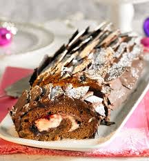 Chocolate Cherry And Brandy Yule Log Recipe Xmas Food Yule Log Recipe Christmas Food