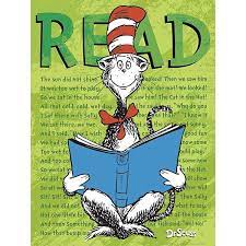 Demco Com Dr Seuss Cat In The Hat Read Poster Library Posters Read Poster Reading Posters
