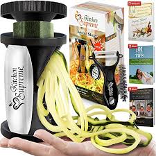 Really does make amazingly good noodles. Aeropost Com Chile Zucchini Spaghetti Maker Complete Bundle Best Spiraler Spiralizer With Peeler Brush Noddle Zoodler To Spiral Julienne Fettuccine Pasta Hand Slicer Low Carbketopaleogluten Free Cookbook