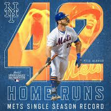 Pete Alonso Now Holds The Record For The Most Mets Home Runs In A Single Season With 42 Lgm Christian Yelich Mets Homerun