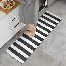 Properly installing rubber flooring in a gym, playroom, basement, or laundry room is one thing but maintaining it is another. Easy Clean Wipe Coffee Patterned Kitchen Floor Mats Waterproof Oilproof Nonslip Rubber Backed Kitchen Mats Ustide 2 Piece Kitchen Rug Set Kitchen Rugs Kitchen Dining