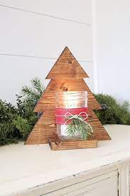 Easy Mason Jar Christmas Crafts That Are Just As Pretty As They Are Fun To Make Wood Christmas Decorations Mason Jar Christmas Crafts Wooden Christmas Decorations