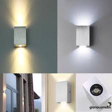 My original idea was to have a white led gradually fading up and down slowly, while a row of blue leds lit, one by one, each time a button was pressed. Ono 1pcs Modern Led Wall Light Up Down Square Lighting Lamp Shopee Philippines