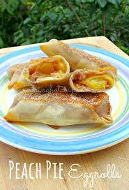 Peach Pie Eggrolls Recipe Egg Roll Recipes Peach Recipe Recipes
