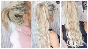 How do you make a good ponytail? How To Get A Big Ponytail With Seamless Clip In Extensions Dramaticmac Youtube