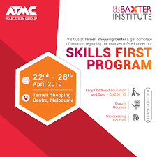 Atmc And Baxter Institute Welcomes You At The Tarneit Shopping Center Hairdressing Courses Childhood Education Beauty Courses