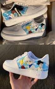 Art Had A Friend Hand Paint Me A Custom Pair Of Anime Forces In 2020 Nike Air Shoes Custom Shoes Hype Shoes