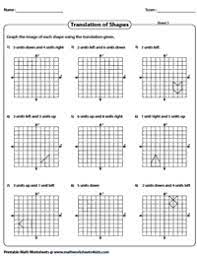 Translations on coordinate plane answer key worksheets. Translation Worksheets