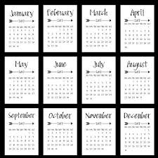5x7 Printable Black And White Calendar 2020 Xath33pfqaapam
