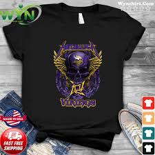 Skull Metallica Minnesota Vikings T Shirt Hoodie Sweater Long Sleeve And Tank Top