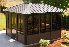 Even in one with open sides, smoke rises upwards because of its low these fire pits are smokeless alternatives of the wood burning ones. Fully Enclosed Hot Tub Gazebo By Visscher Vernon 11 X11