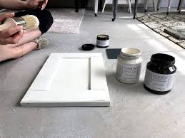 The colors in the kitchen perfectly complement her pure white bone china. Shabby Chic Kitchen Cabinets Fusion Mineral Paint