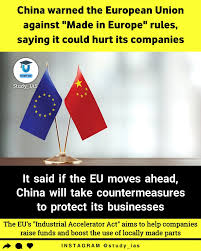 The chances of a trade war between the European Union and China are far  higher than most Europeans realise. But there is complacency on both sides.  Chinese exporters need the EU's 450m