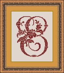 Vintage Monogram Alphabet Letter E