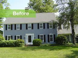 Maybe you would like to learn more about one of these? Before And After 70s Colonial Gets Modern Update Colonial Exterior Colonial House Exteriors Colonial House