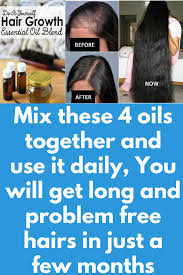 Olive oil is a natural elixir that moisturizes hair and leaves it soft, silky, and manageable. Mix These 4 Oils Together And Use It Daily You Will Get Long And Problem Free Hairs In Just A Fe How To Grow Natural Hair Help Hair Grow Help Hair